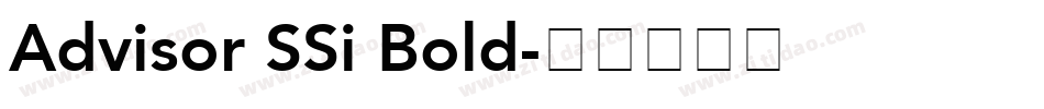 Advisor SSi Bold字体转换